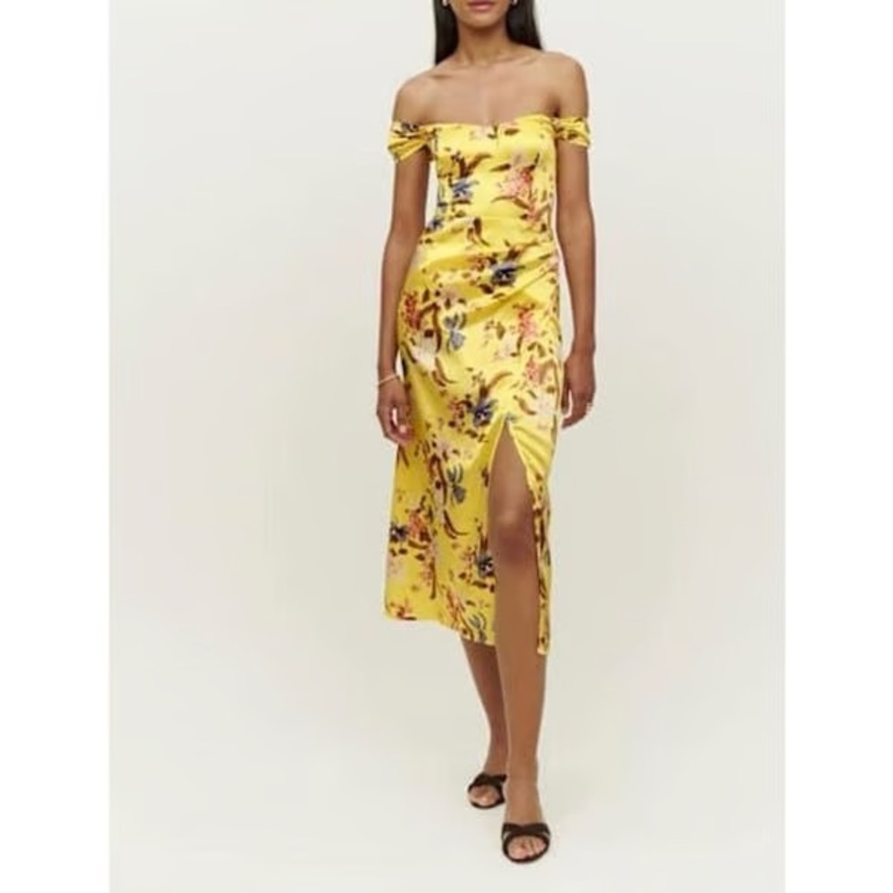 Reformation Genesis Silk Floral Dress Size 10 NWT